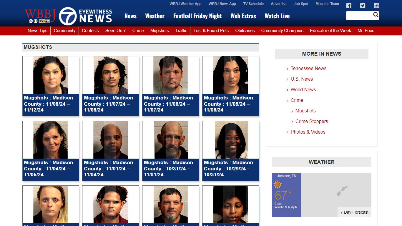 Mugshots - WBBJ-TV